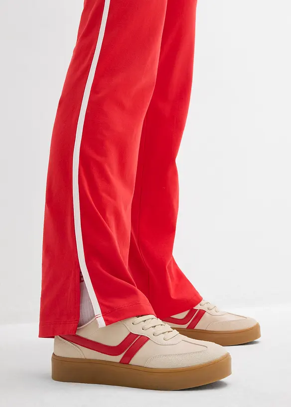 Joggedress i bomull med elastan, bonprix