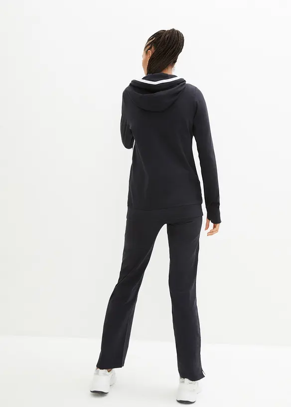 Joggedress i bomull med elastan, bonprix