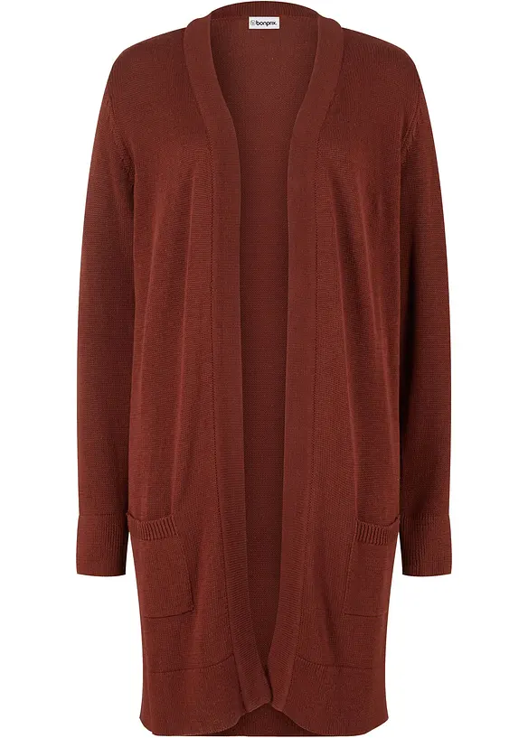 Lang strikkejakke, lang arm, bonprix