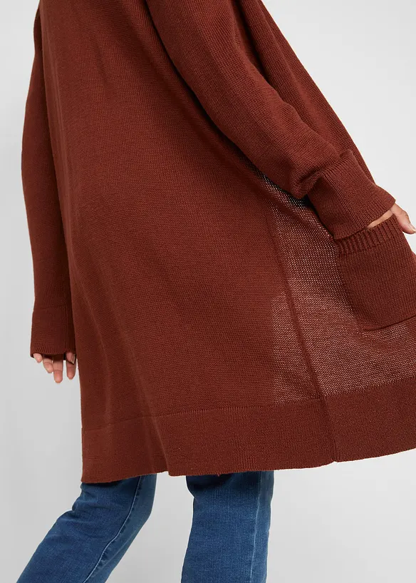 Lang strikkejakke, lang arm, bonprix