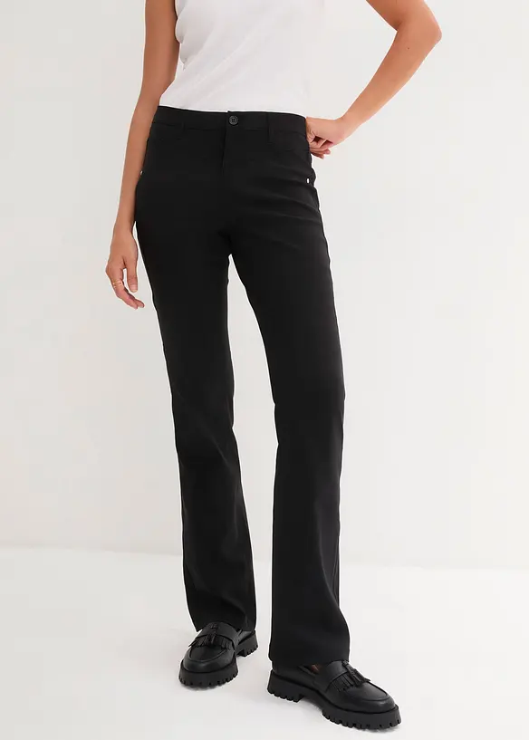 Bukse i bengalin med stretch, Bootcut, bonprix