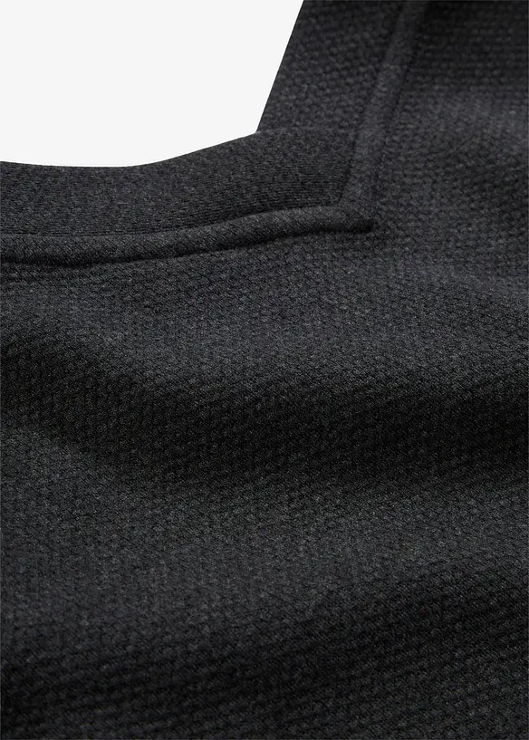 Lang sweatjakke i myk bomullsmiks, bonprix