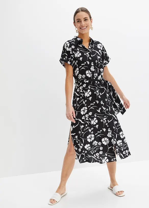 M&oslash;nstret skjortekjole, bonprix