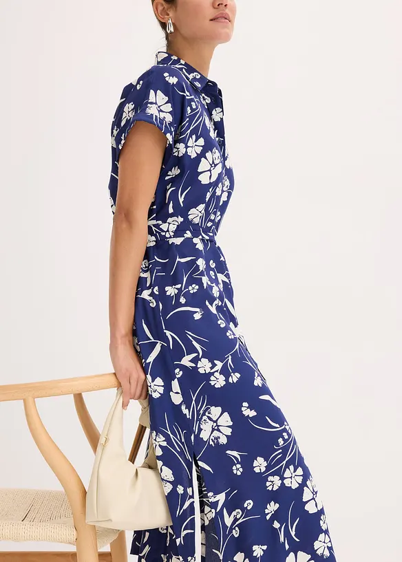 Skjortekjole i 100% viskose, bonprix