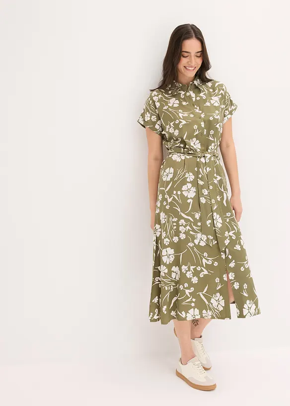 M&oslash;nstret skjortekjole, bonprix