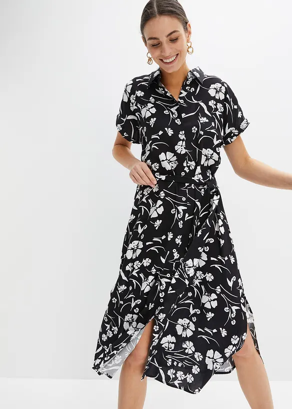 M&oslash;nstret skjortekjole, bonprix