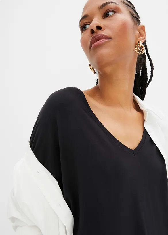 Lang topp i viskosemiks, bonprix