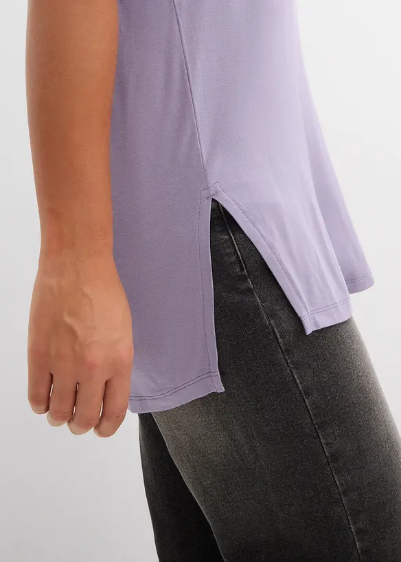 Lang topp i klimasmart viskosemiks, bonprix