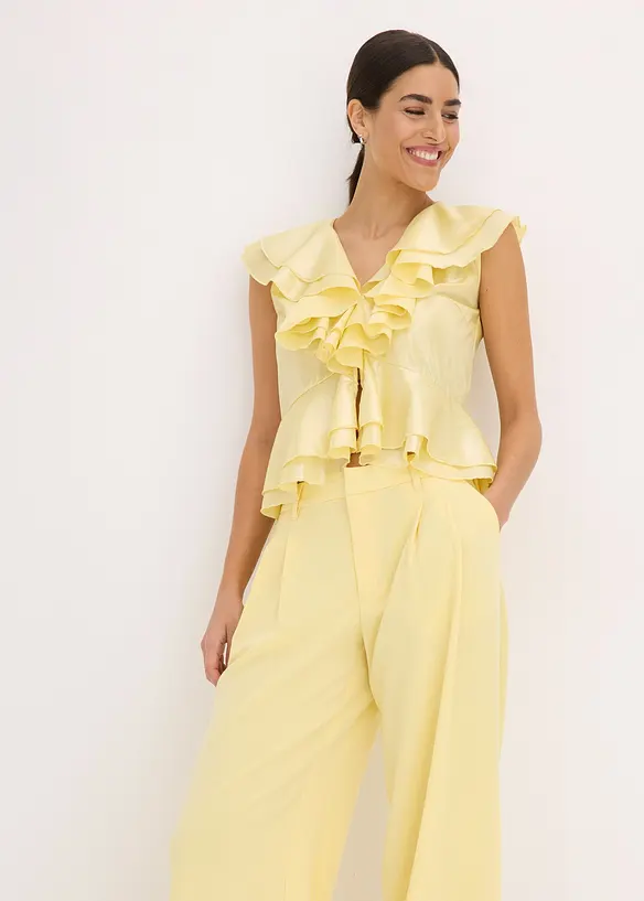 Bukse med vide ben, bonprix