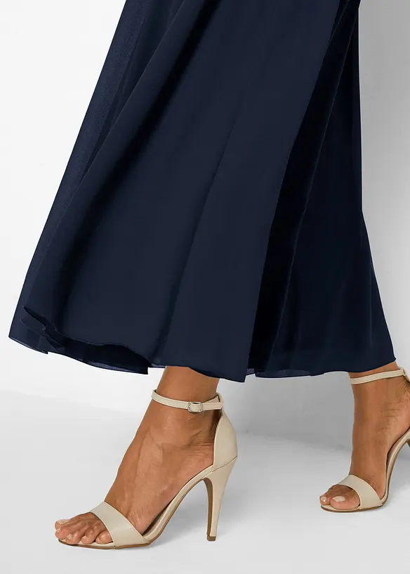 Maxikjole med blonder, bonprix