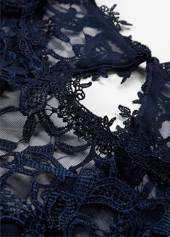 Maxikjole med blonder, bonprix