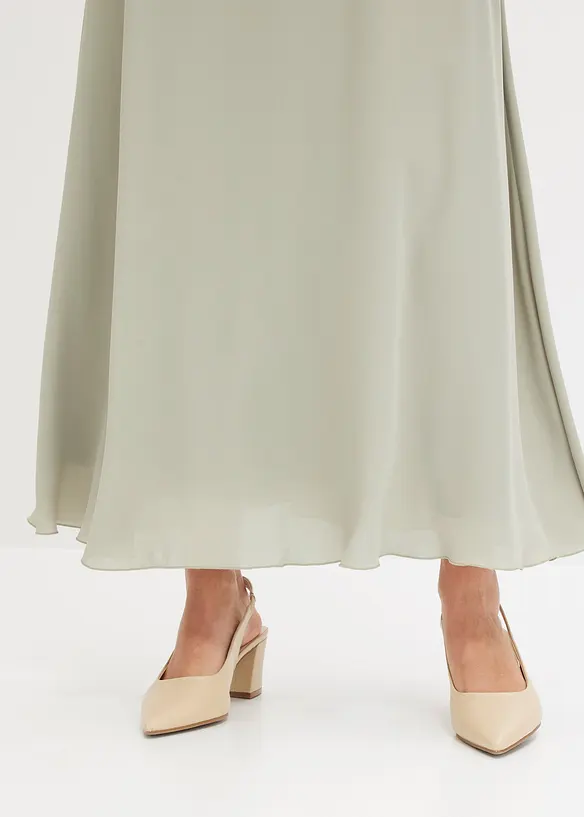 Maxikjole med blonder, bonprix