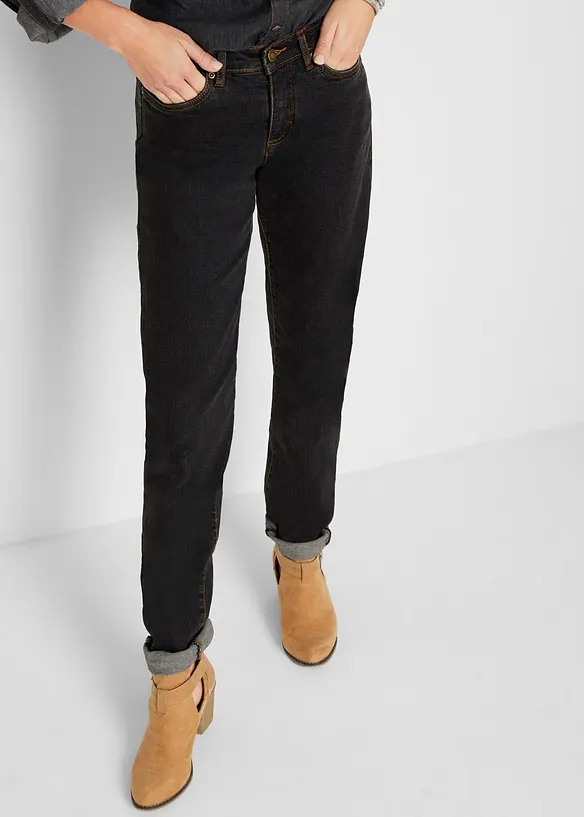 Mom-jeans Mid Waist, long, bonprix