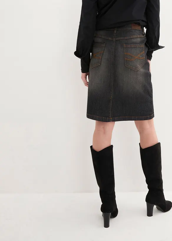 Stretch-jeansskj&oslash;rt, bonprix