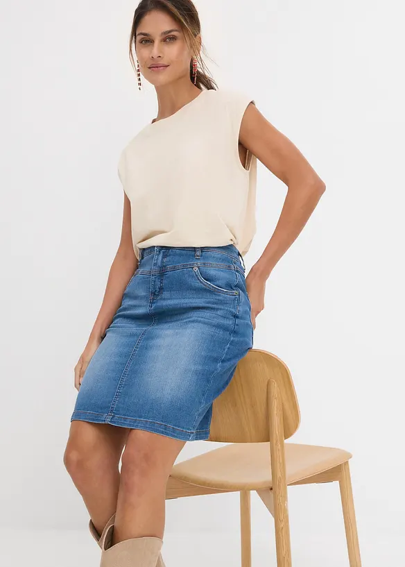 Stretch-jeansskj&oslash;rt, bonprix