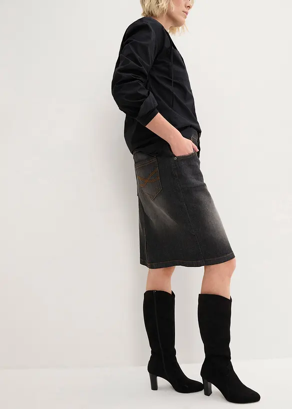 Stretch-jeansskj&oslash;rt, bonprix