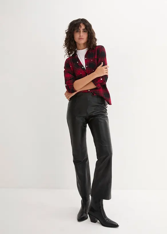 Rutete skjorte i 100% bomull, bonprix