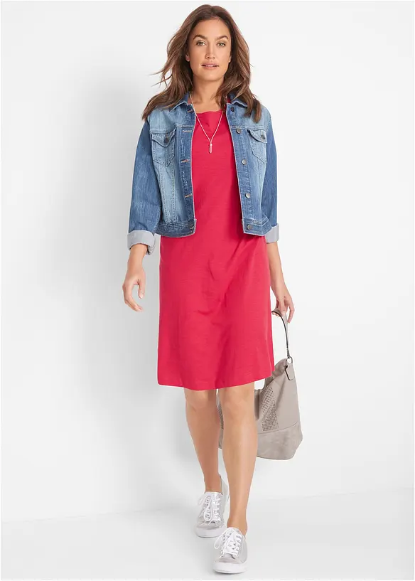 Jerseykjole i bomull, bonprix