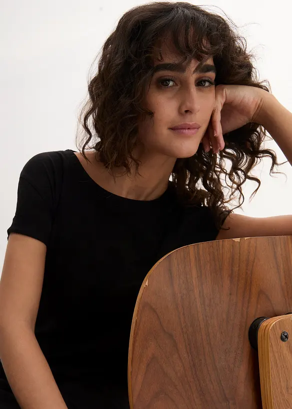 Jerseykjole i bomull, bonprix