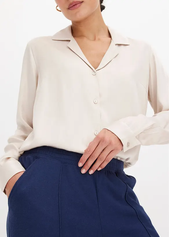 Slip on-bukse i jersey med bise, bonprix