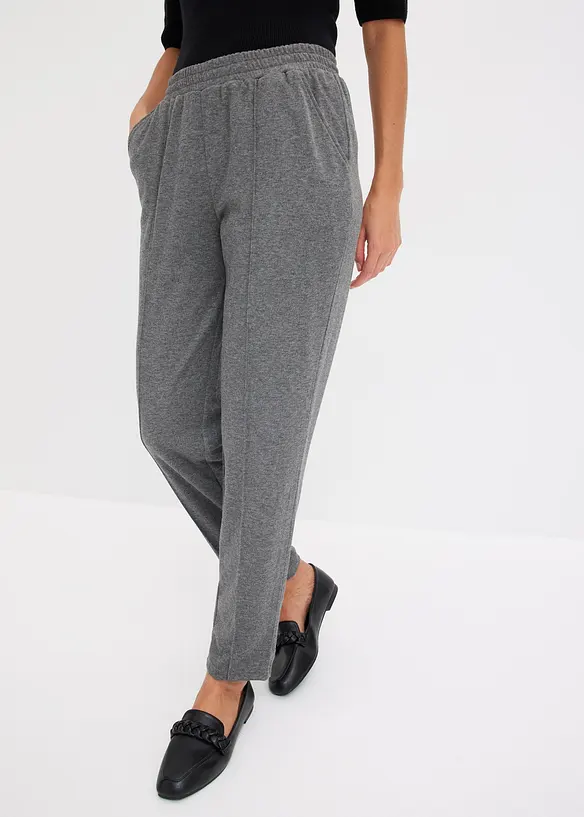 Slip on-bukse i jersey med bise, bonprix