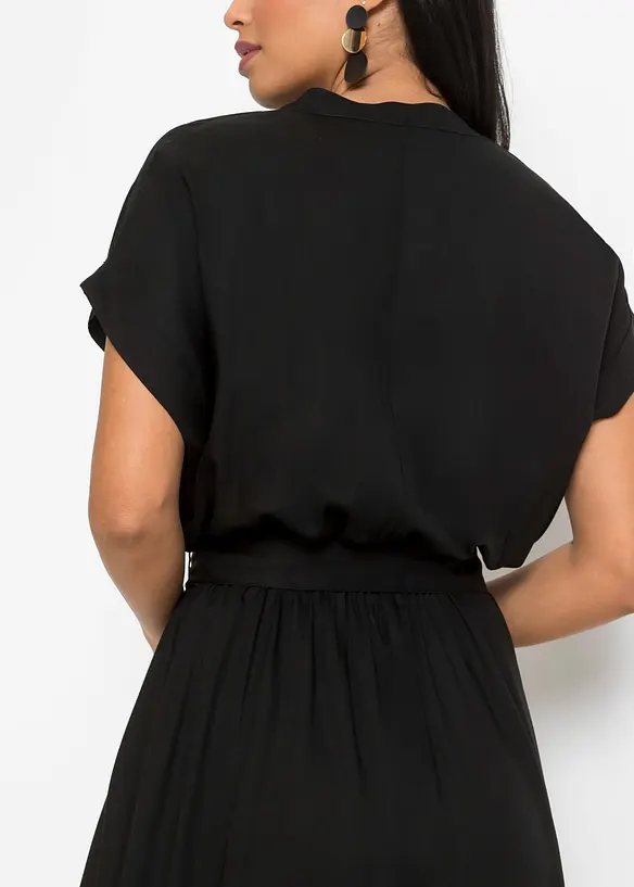 Skjortekjole i viskose som faller fint, bonprix