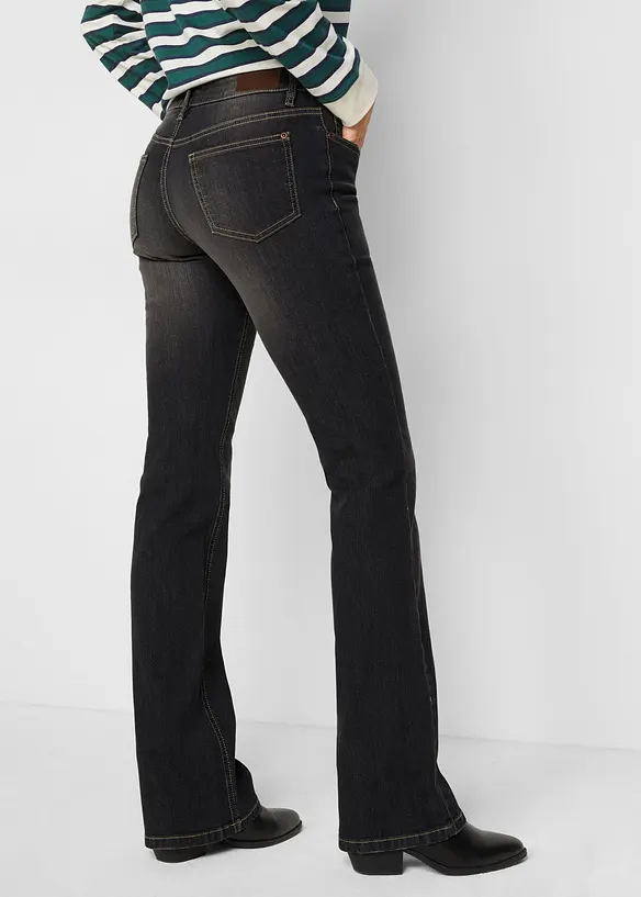 Bootcut-jeans Mid Waist, Komfort-Stretch, bonprix