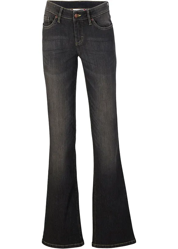 Bootcut-jeans Mid Waist, Komfort-Stretch, bonprix