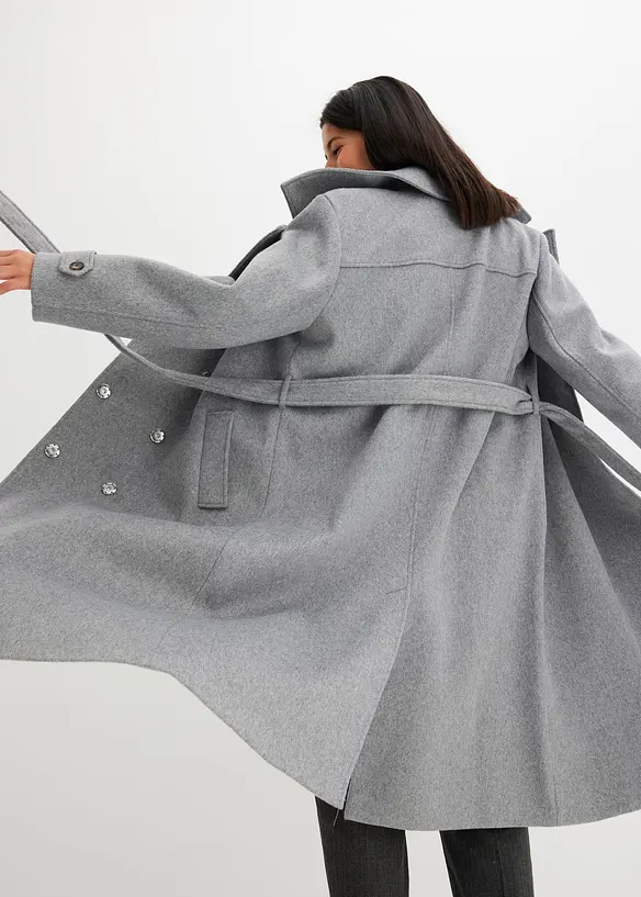 K&aring;pe med ull-look, bonprix