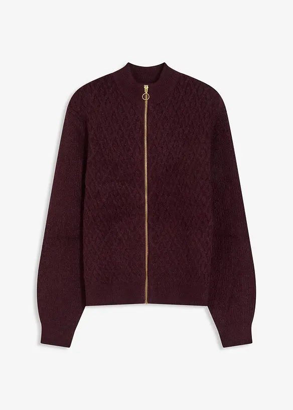 Kabelstrikket cardigan, bonprix
