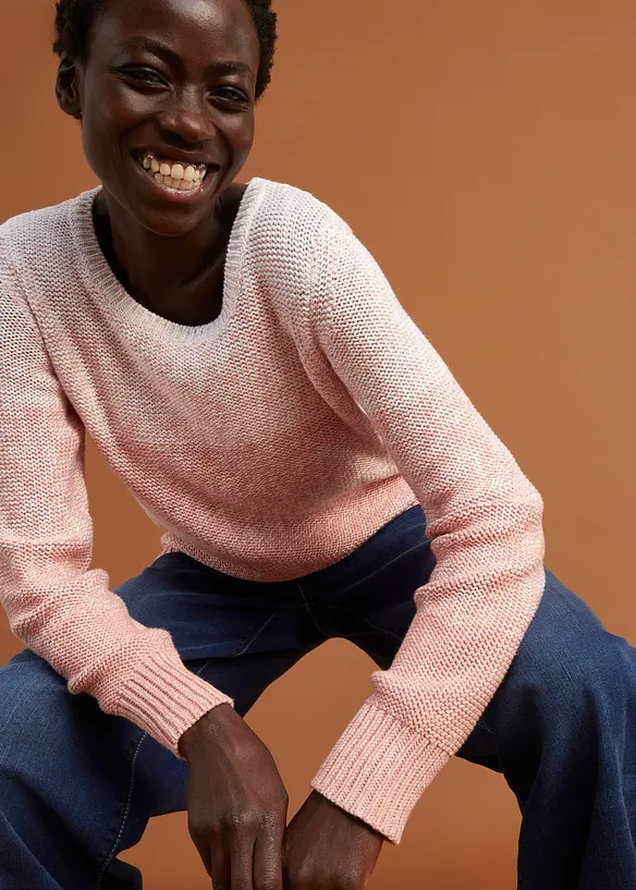 Grovstrikket genser med fargegradering, bonprix