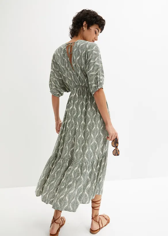Maxikjole i lett viskose, bonprix