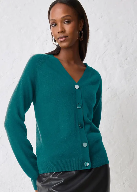 Cardigan i kasjmir med Good Cashmere Standard&reg;, bonprix