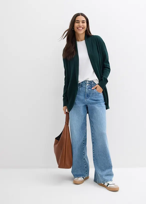 Finstrikket cardigan, bonprix