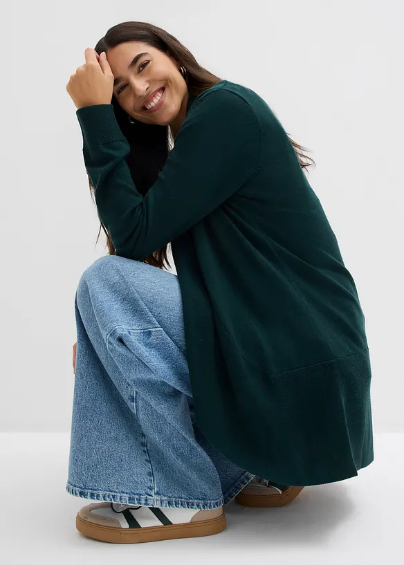 Finstrikket cardigan, bonprix