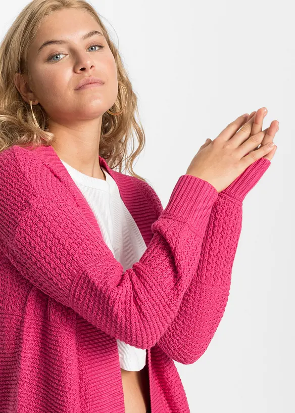 Lang strikkejakke, bonprix