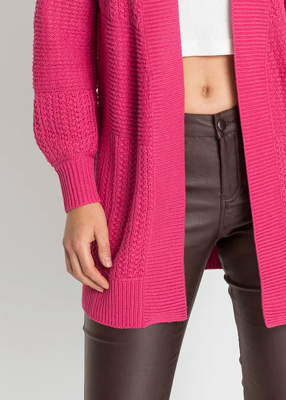 Lang strikkejakke, bonprix