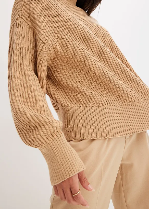 Oversized genser i 100% bomull, bonprix