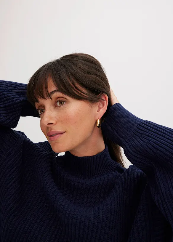 Oversized genser i 100% bomull, bonprix