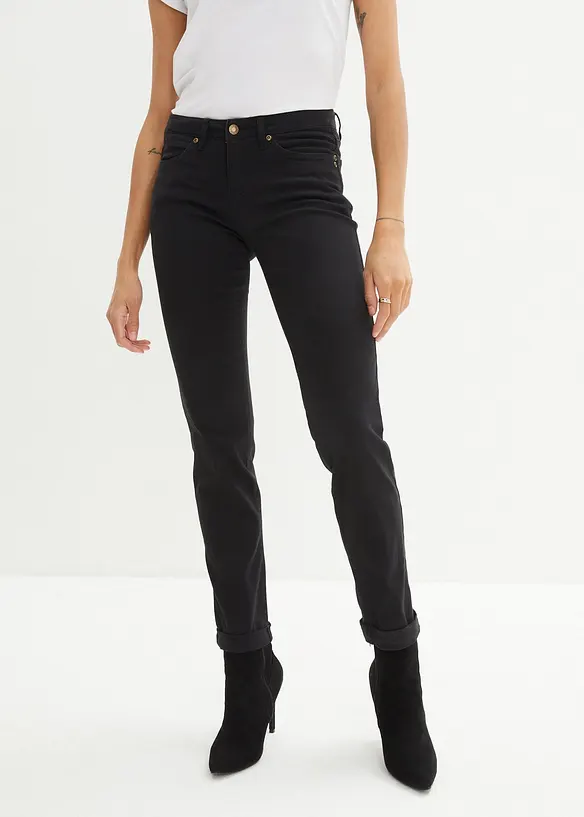 Straight-jeans Mid Waist, Stretch, bonprix