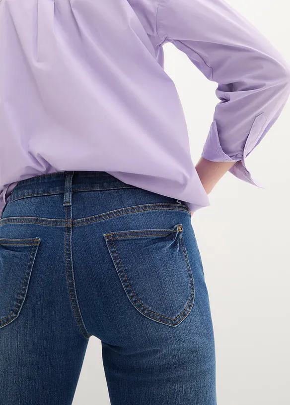 Straight-jeans Mid Waist, Stretch, bonprix