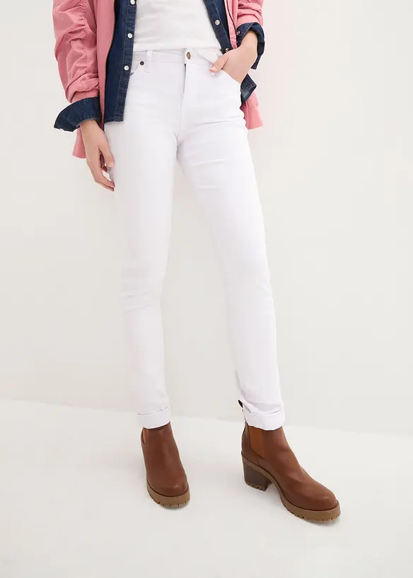 Straight-jeans Mid Waist, Stretch, bonprix
