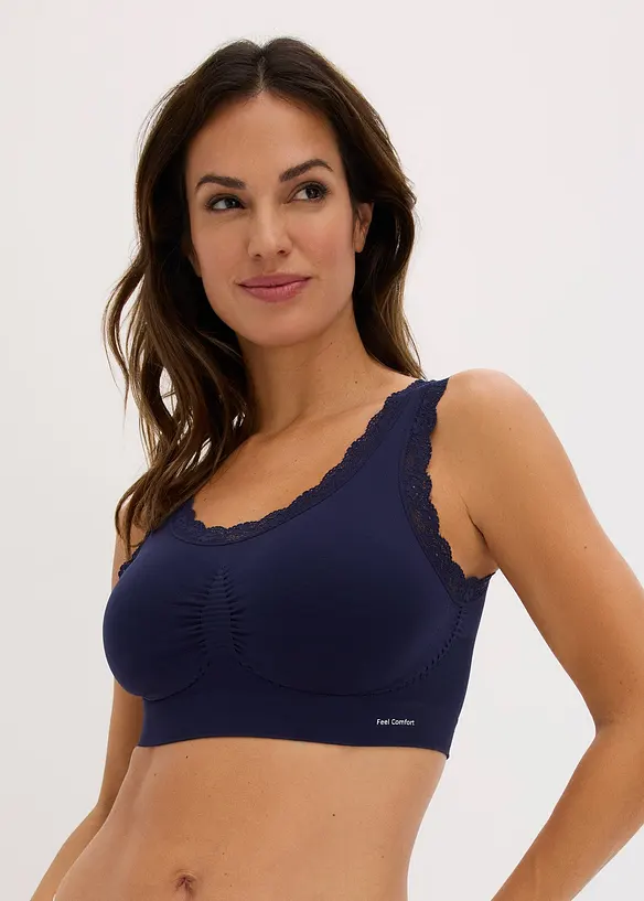Feel Comfort Seamless-bustier (2-pack), bonprix