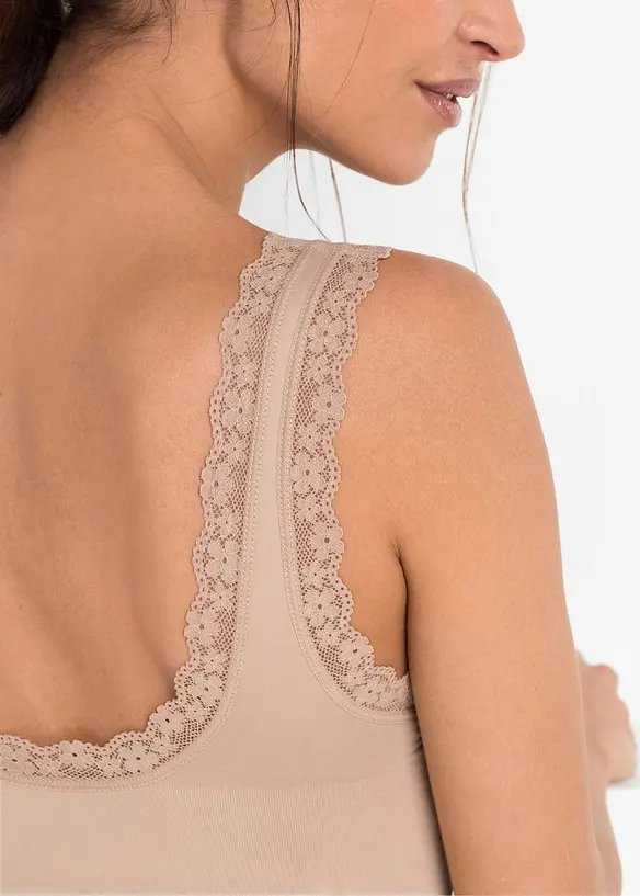 Feel Comfort Seamless-bustier (2-pack), bonprix