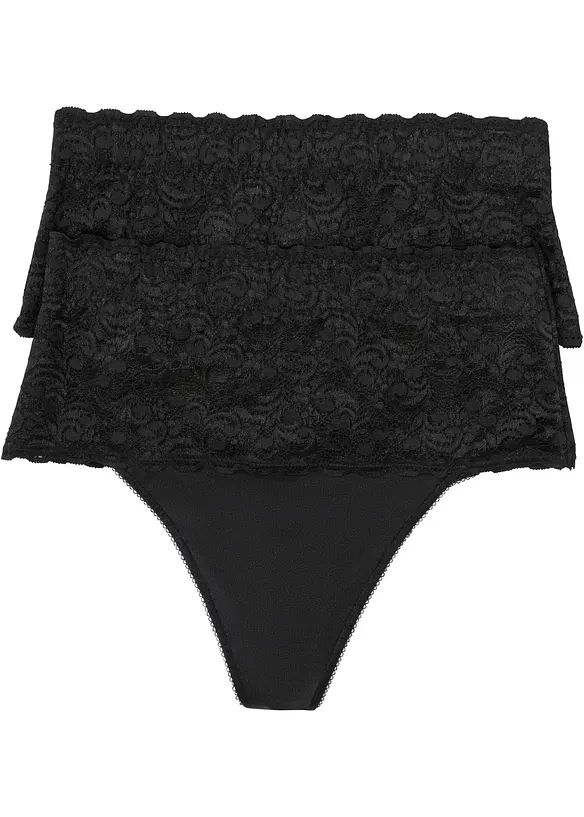 Shape-stringtruse, middels formende (2-pack), bonprix