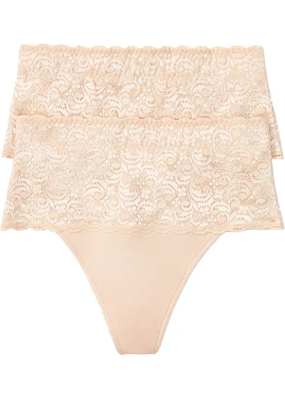 Shape-stringtruse, middels formende (2-pack), bonprix