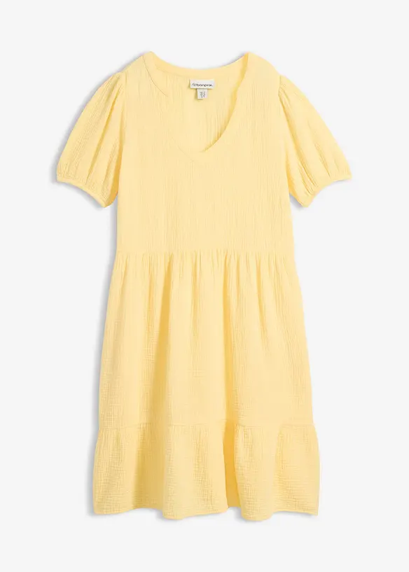 Oversized kjole i bomullsmusselin, bonprix