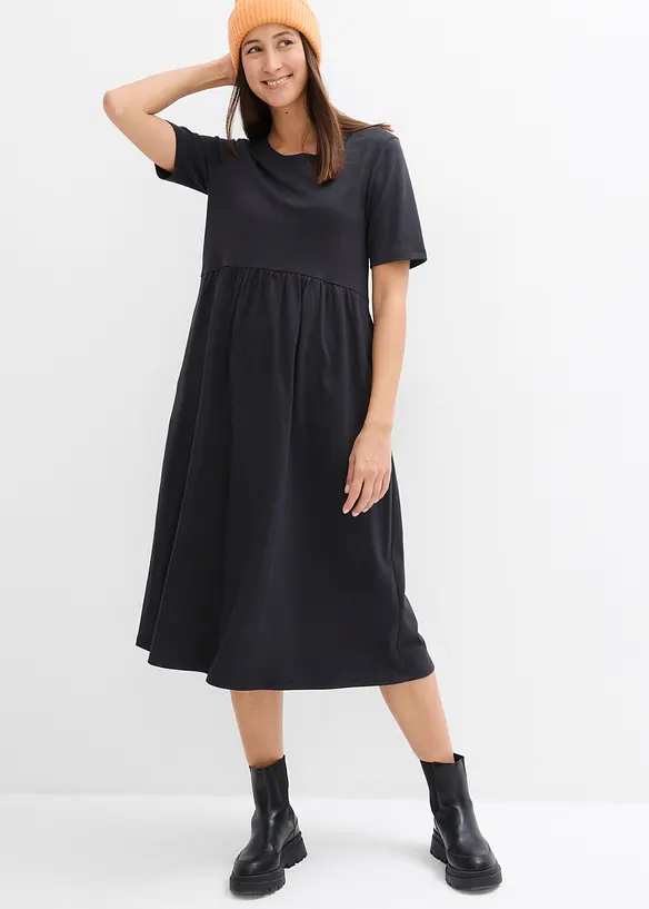 Jerseykjole i 100% bomull, bonprix