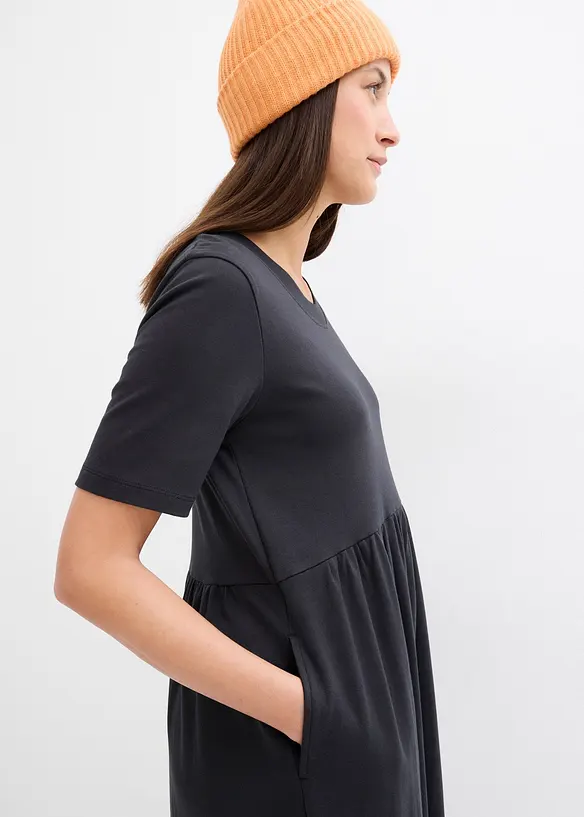 Jerseykjole i 100% bomull, bonprix