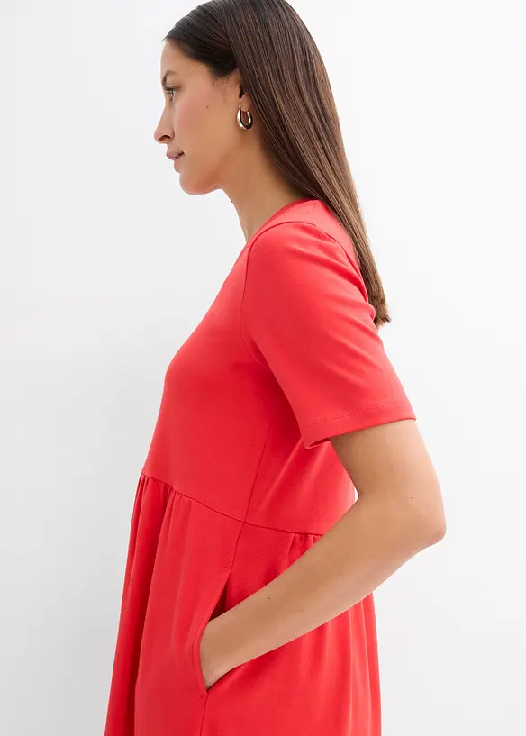 Jerseykjole i 100% bomull, bonprix